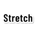 Stretch die-cut sticker