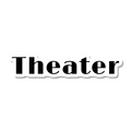 Theater die-cut sticker