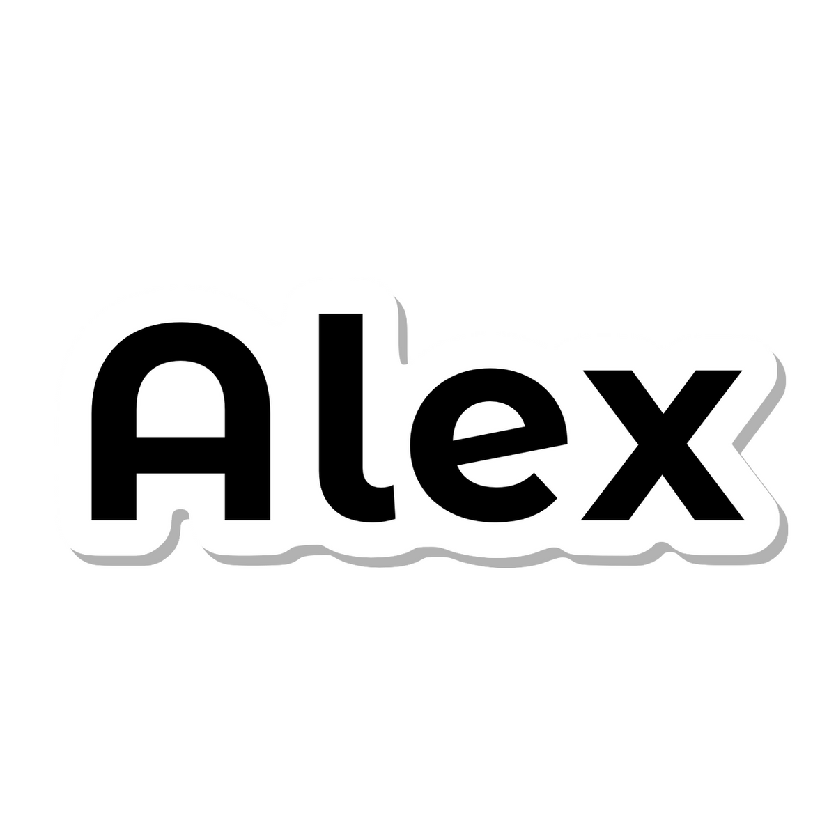 Alex die-cut sticker