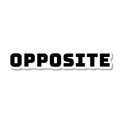 Opposite die-cut sticker