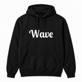 Wave Hoodie in black