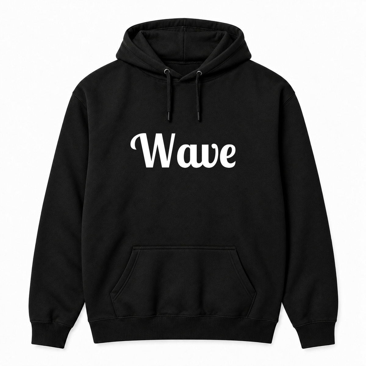 Wave Hoodie in black