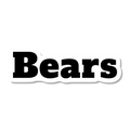 Bears die-cut sticker