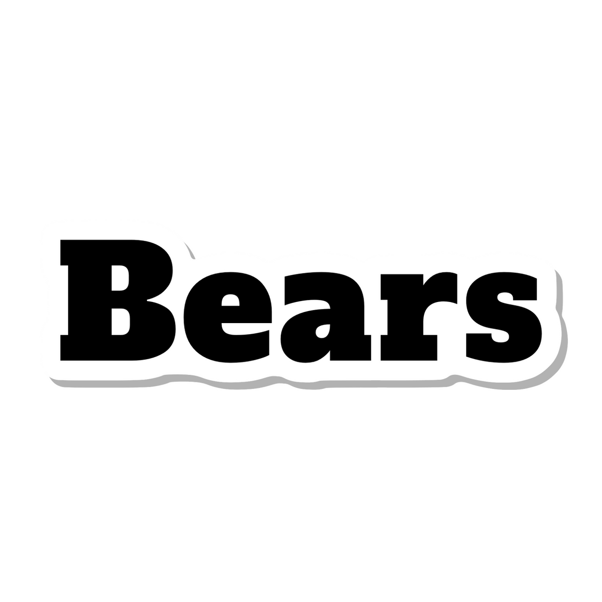 Bears die-cut sticker