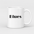 Blues Mug in white