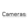 Cameras die-cut sticker