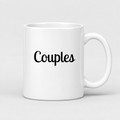 Couples Mug in white