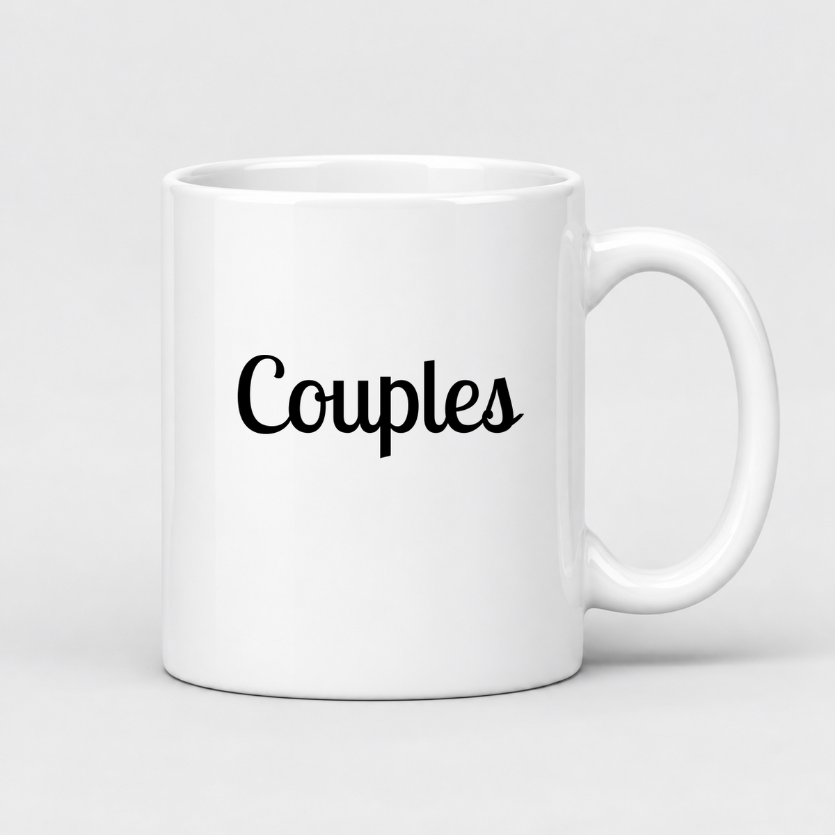 Couples Mug in white
