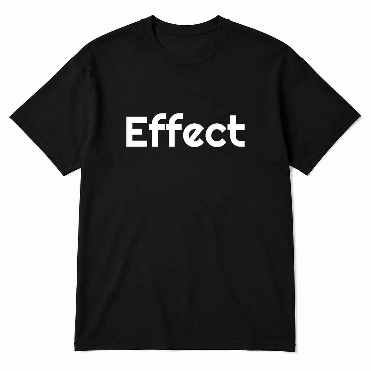 Effect T-Shirt in black