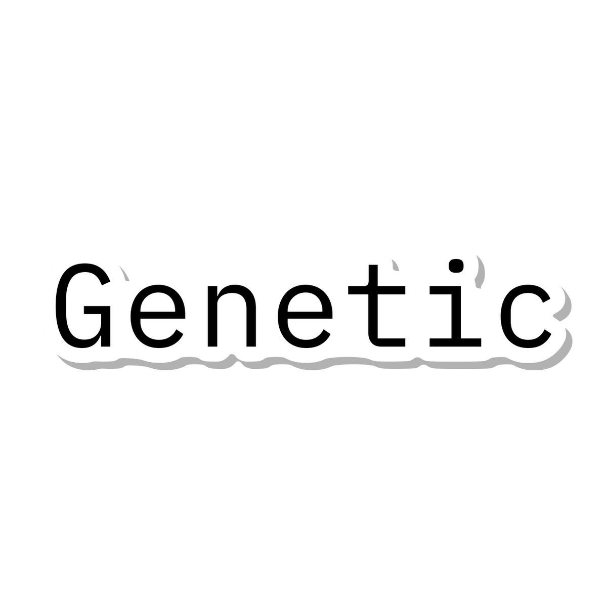 Genetic die-cut sticker