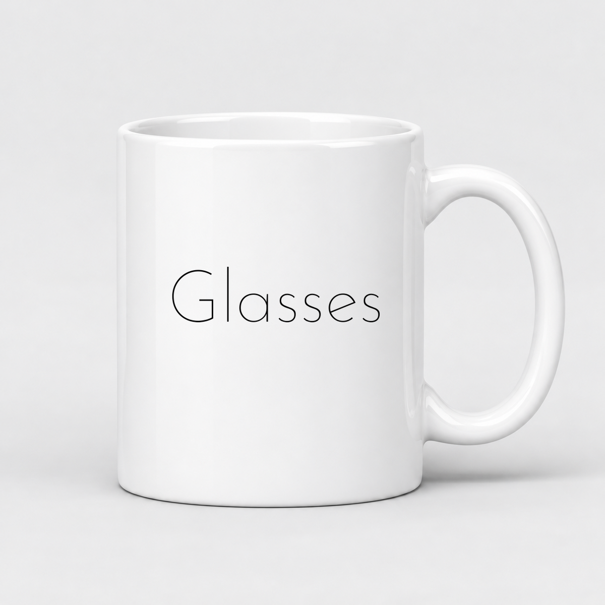 Glasses Mug in white