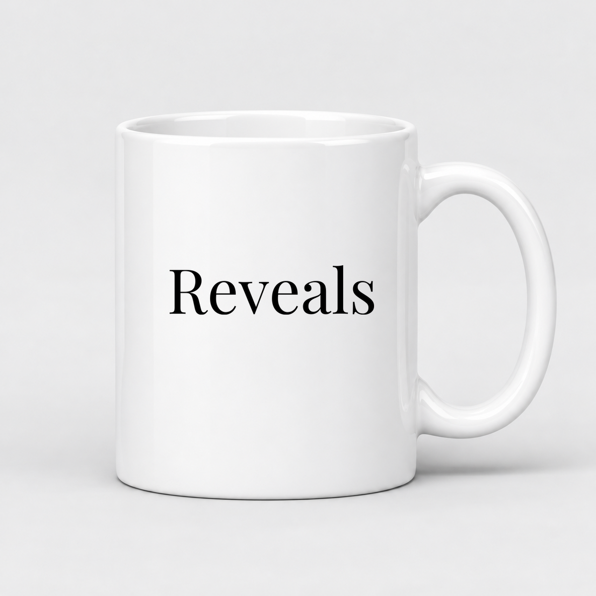 Reveals Mug in white