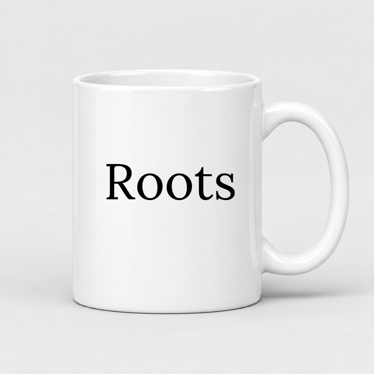 Roots Mug in white