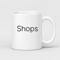 Shops Mug in white