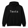 Texts Hoodie in black