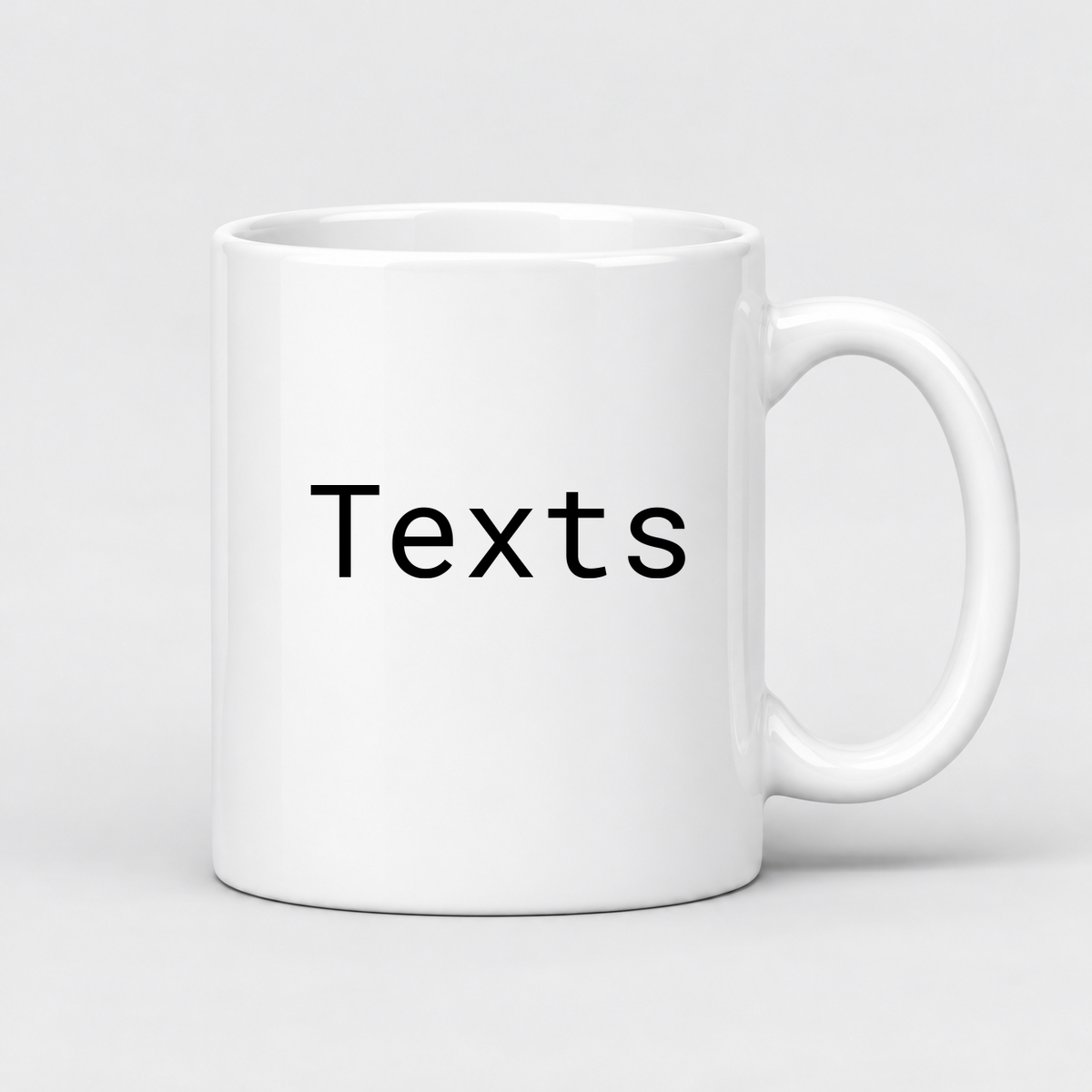 Texts Mug in white