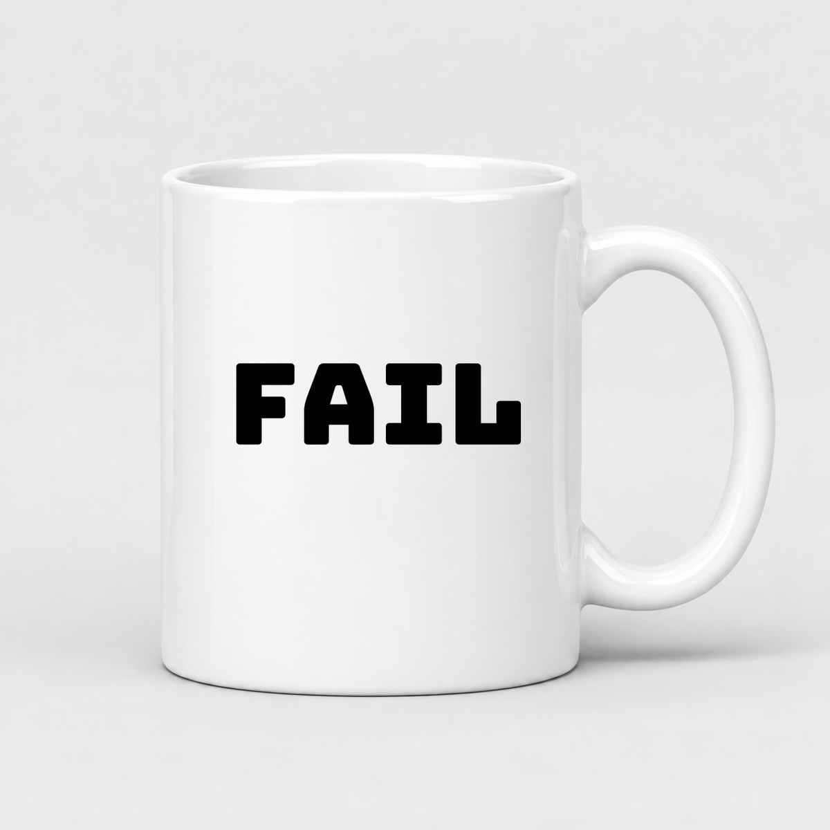 Fail Mug in white