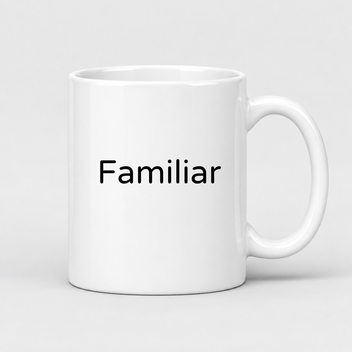 Familiar Mug in white