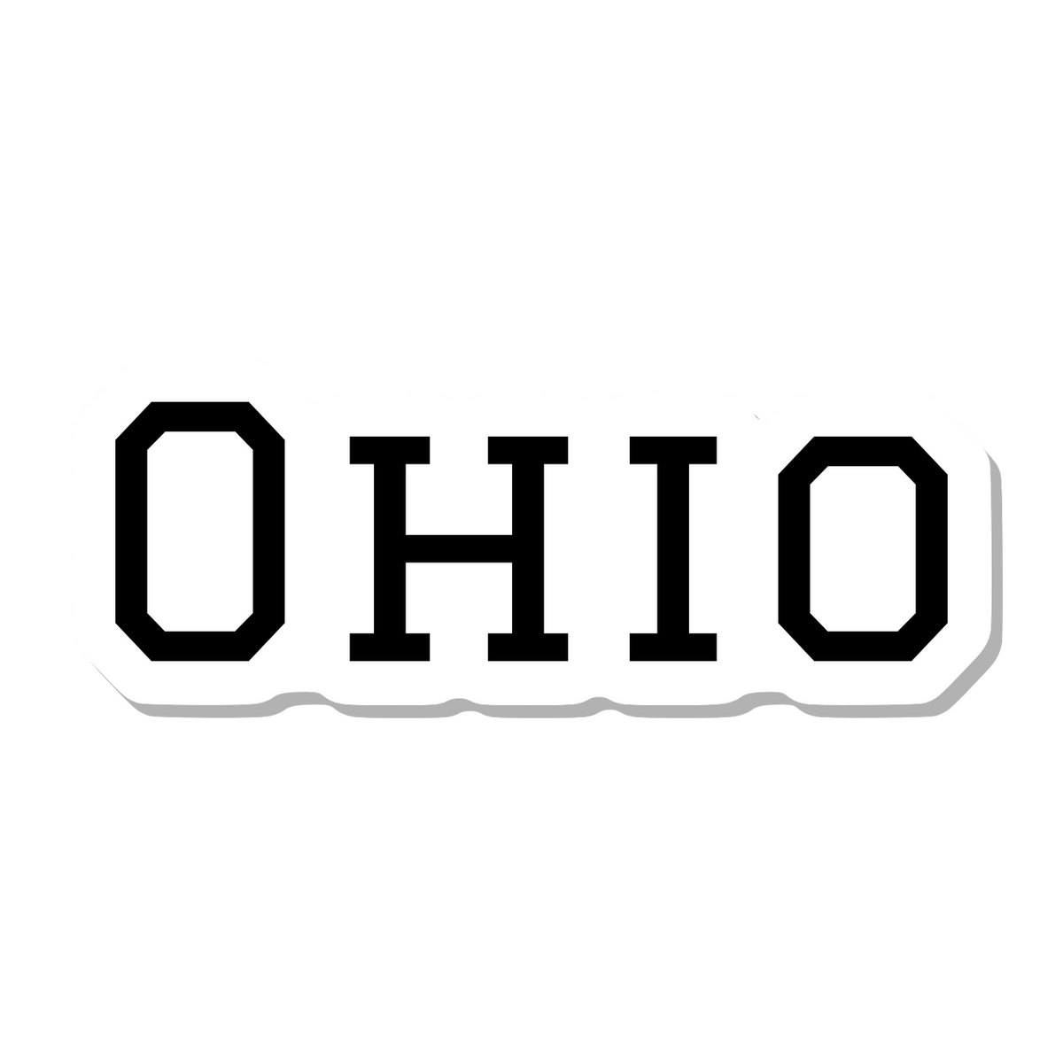 Ohio die-cut sticker