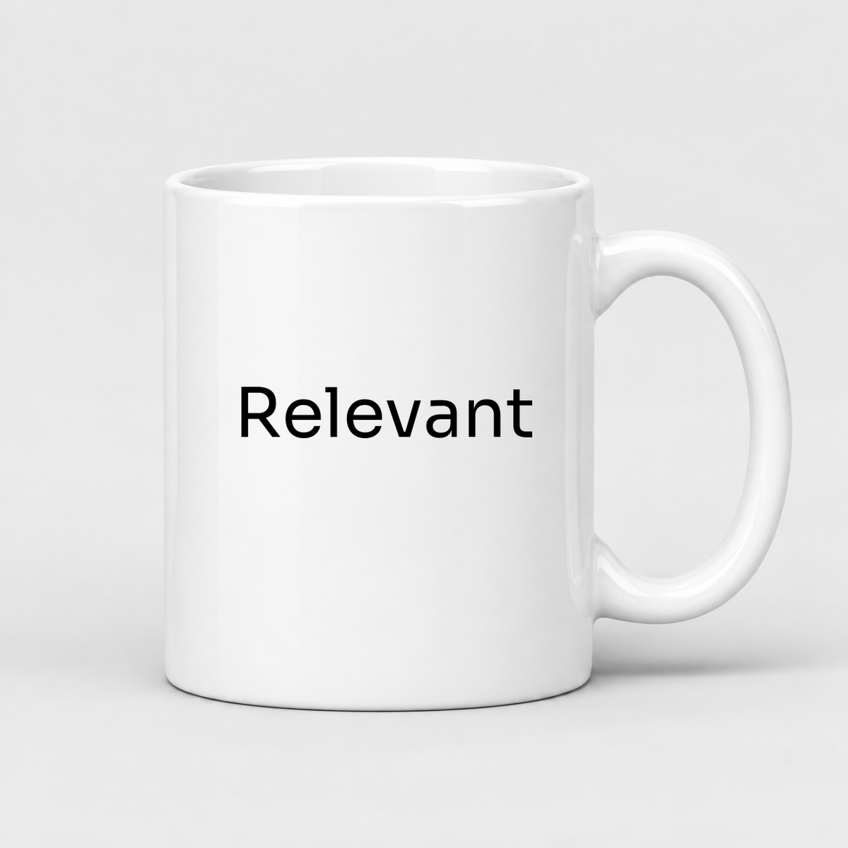 Relevant Mug in white