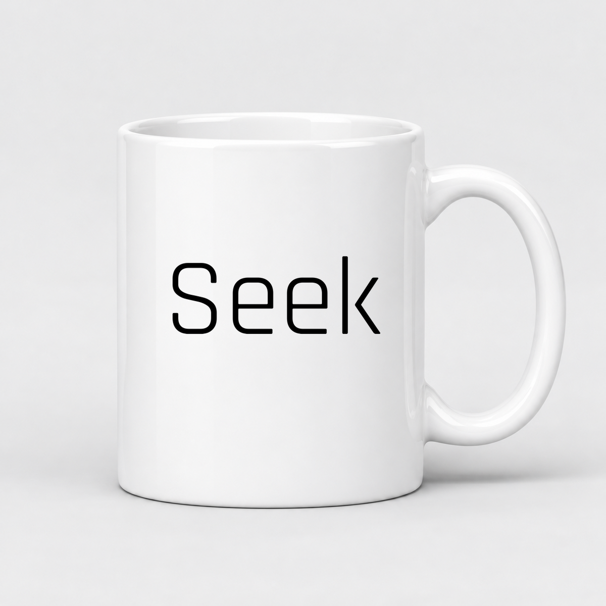 Seek Mug in white