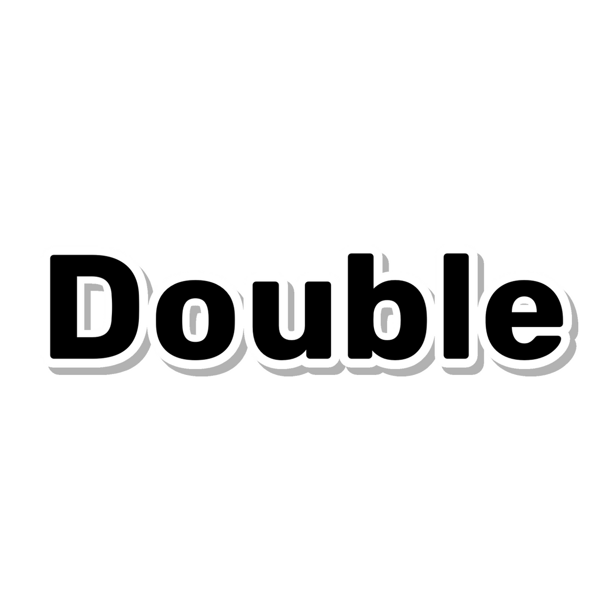 Double die-cut sticker