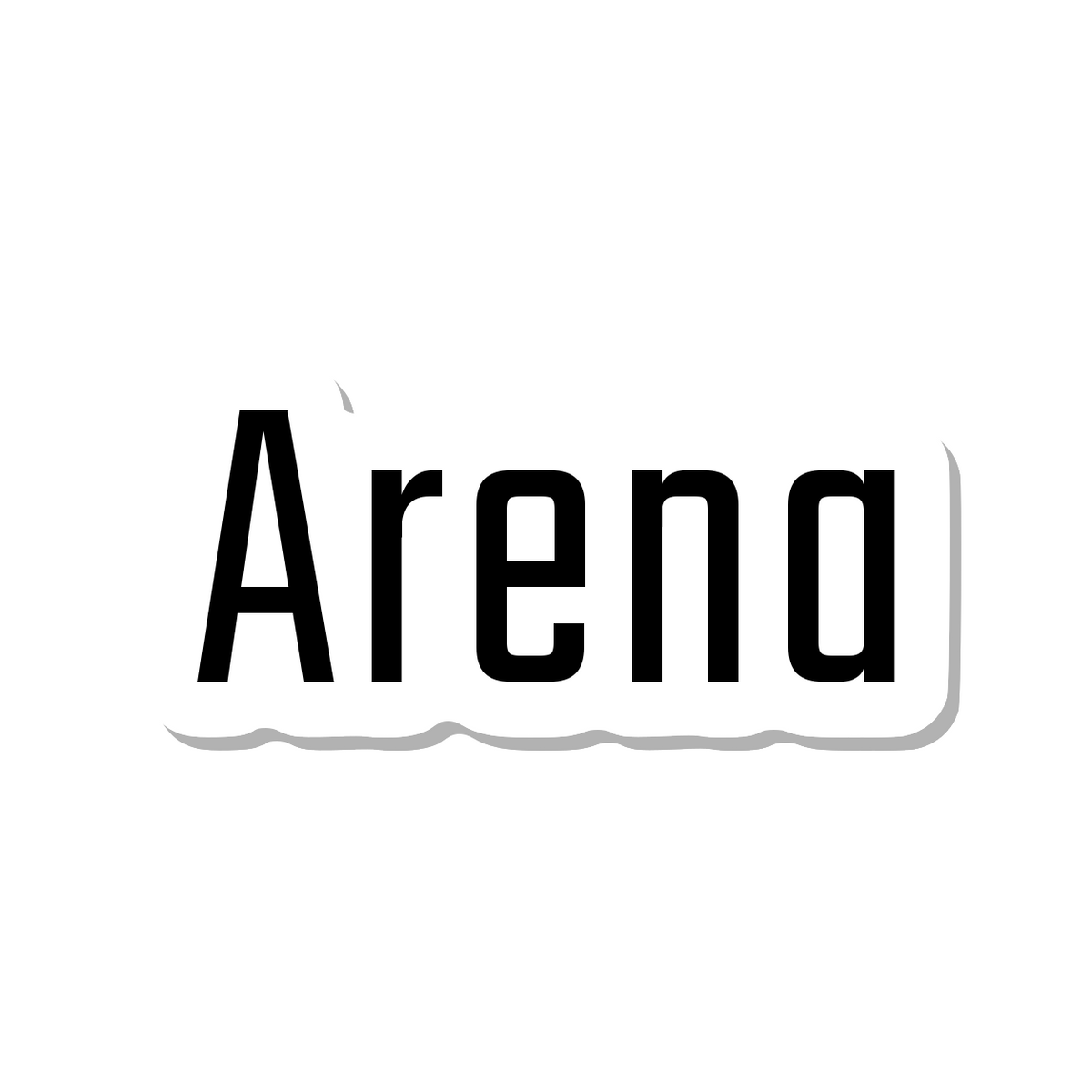 Arena die-cut sticker