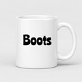 Boots Mug in white