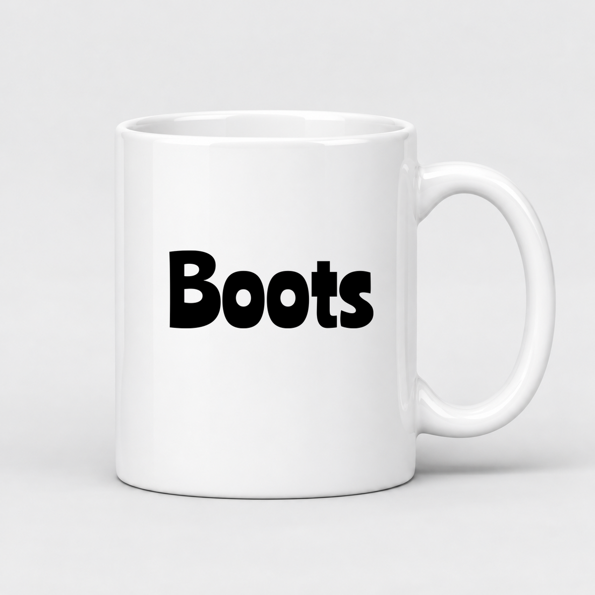Boots Mug in white