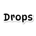 Drops die-cut sticker