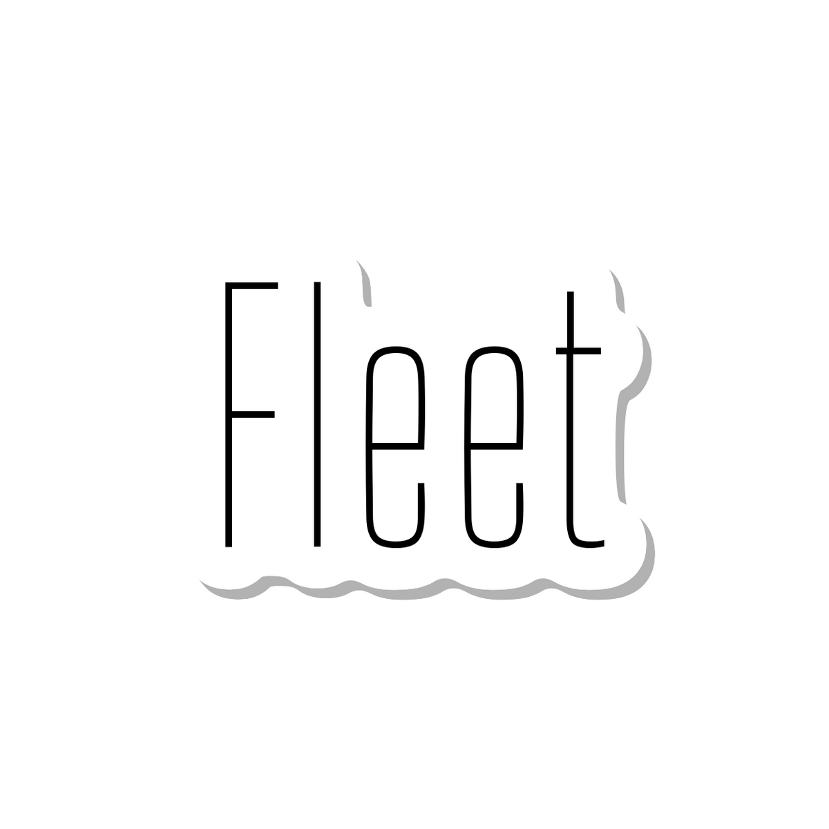 Fleet die-cut sticker