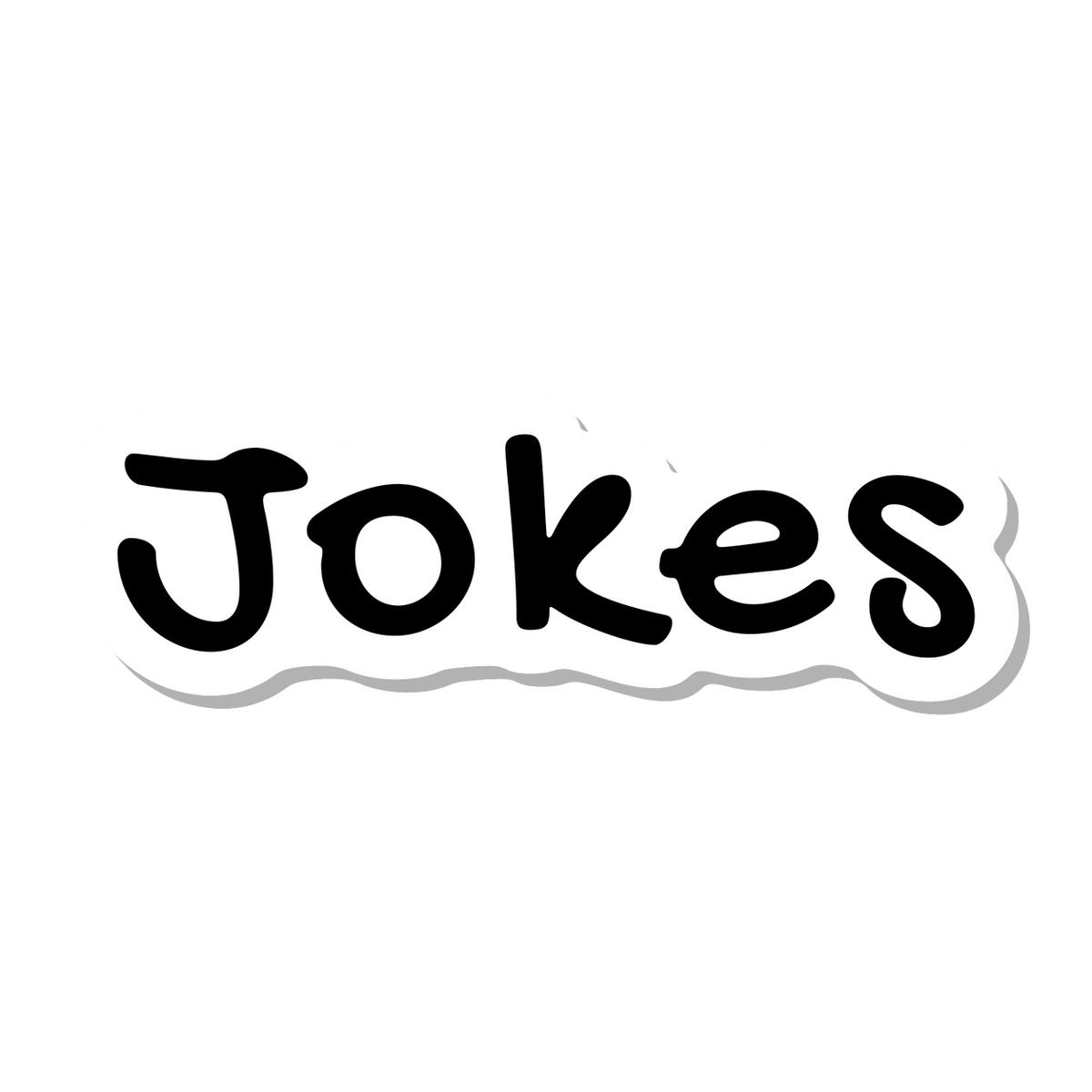 Jokes die-cut sticker
