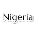 Nigeria die-cut sticker