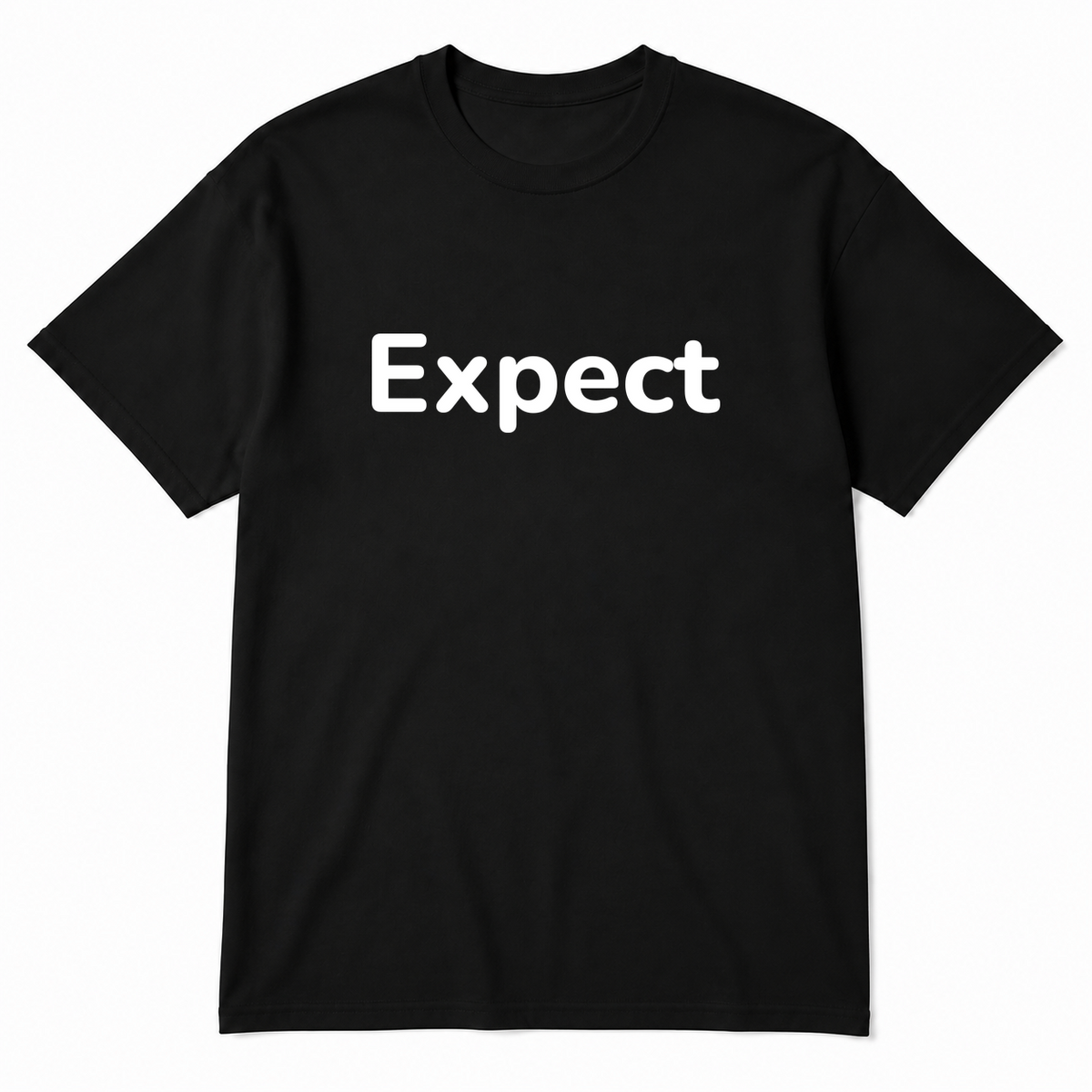 Expect T-Shirt in black