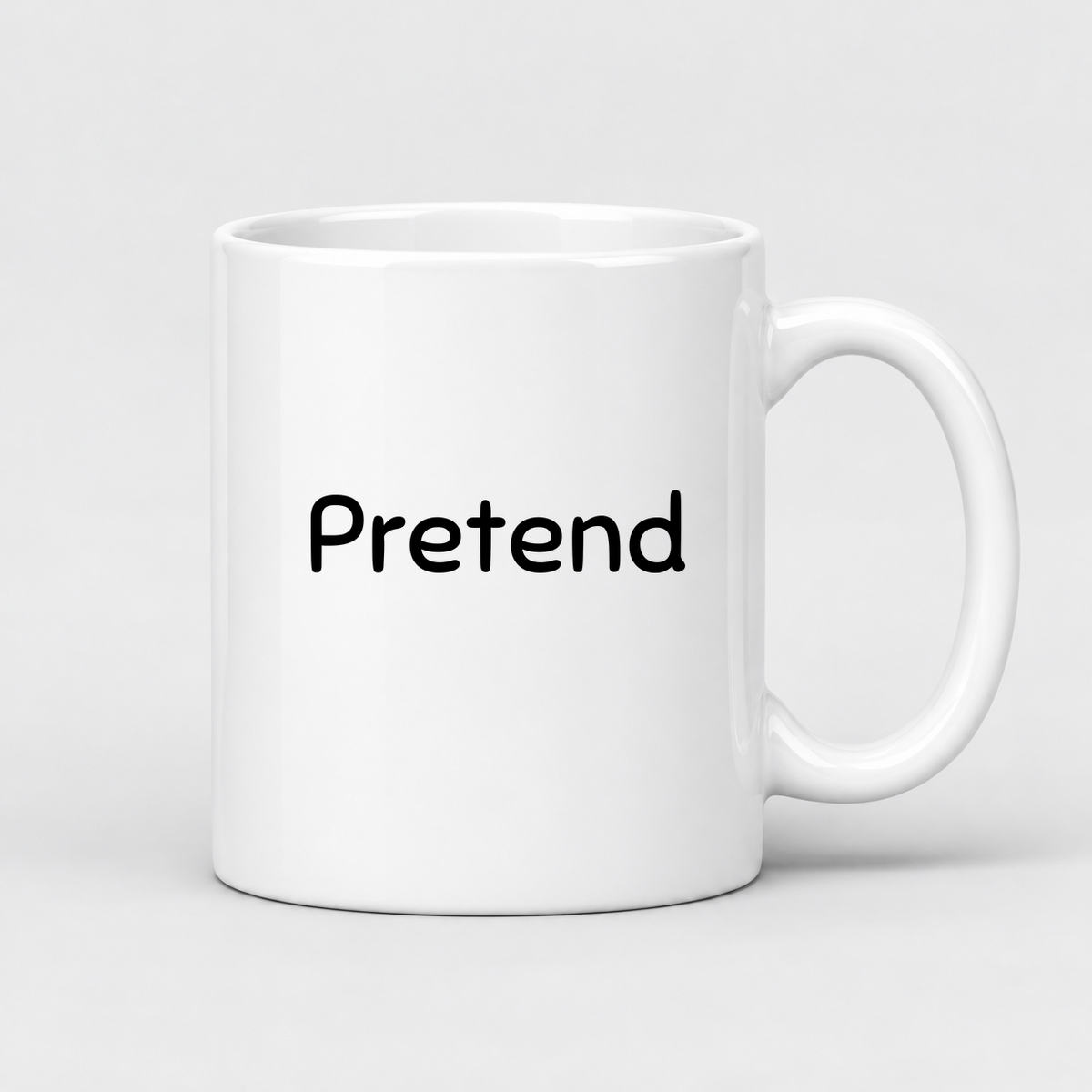 Pretend Mug in white