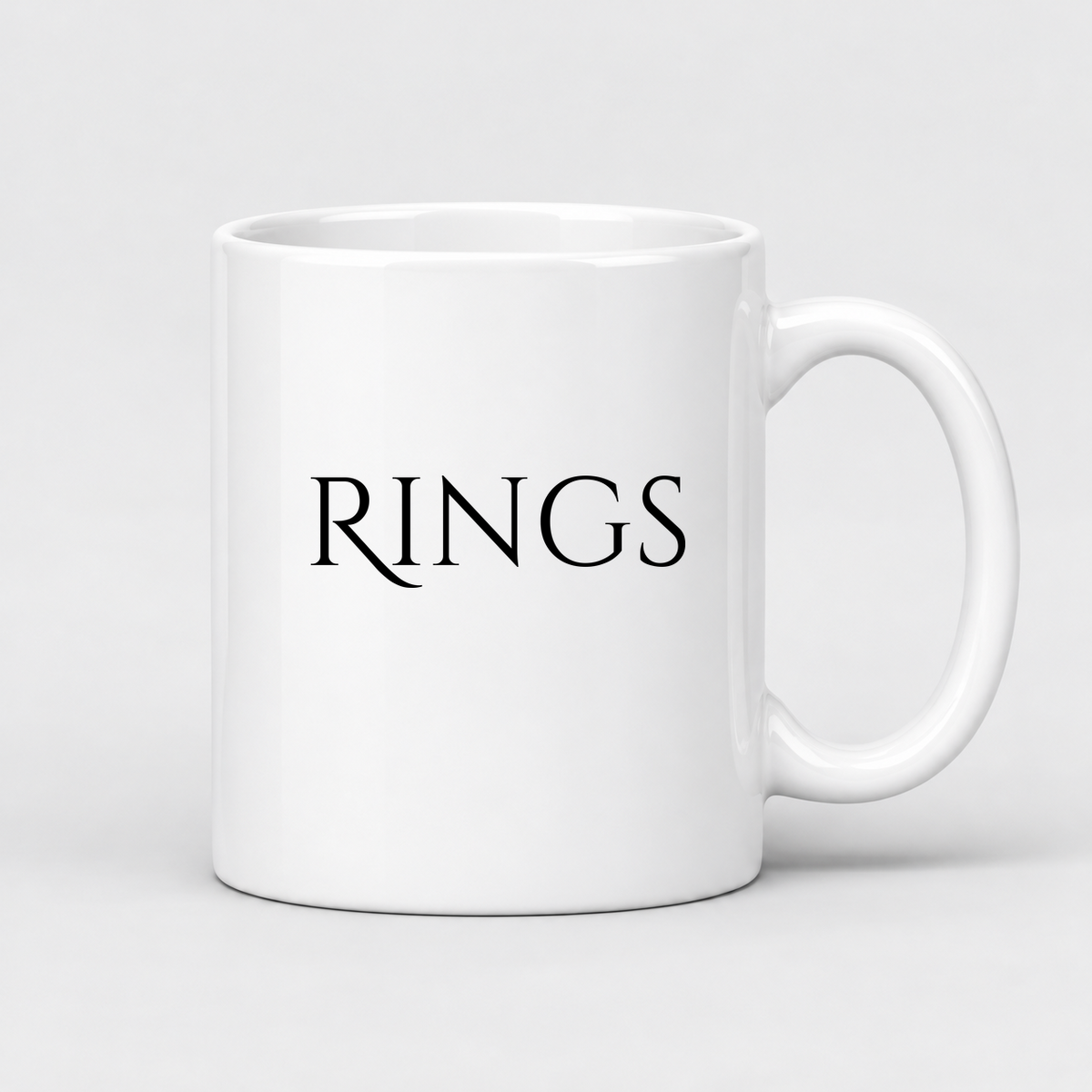 Rings Mug in white