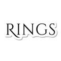 Rings die-cut sticker