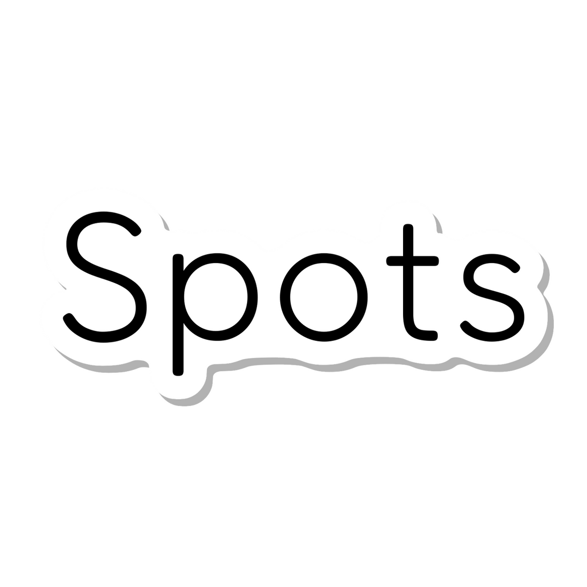 Spots die-cut sticker