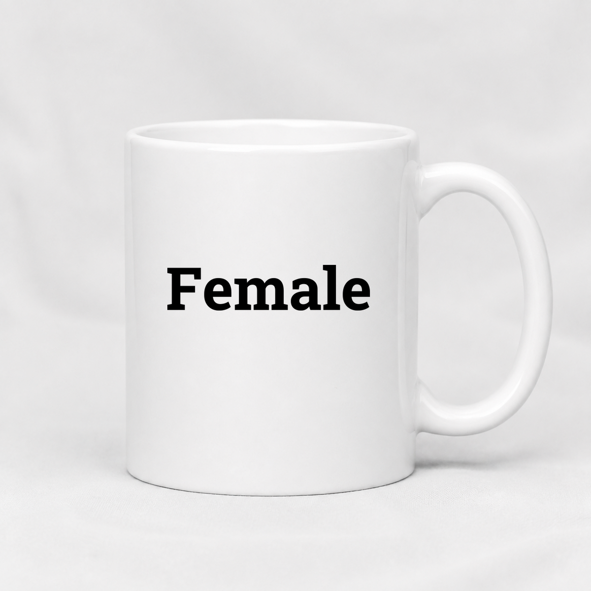 Female Mug in white