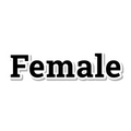 Female die-cut sticker