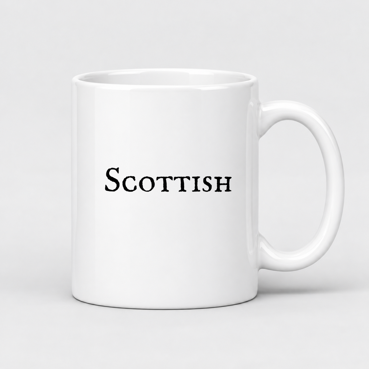 Scottish Mug in white
