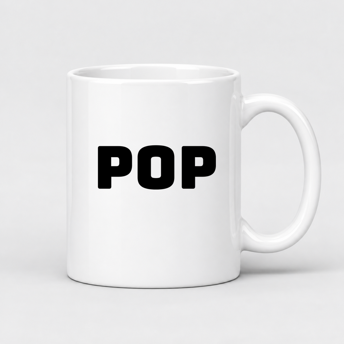 Pop Mug in white