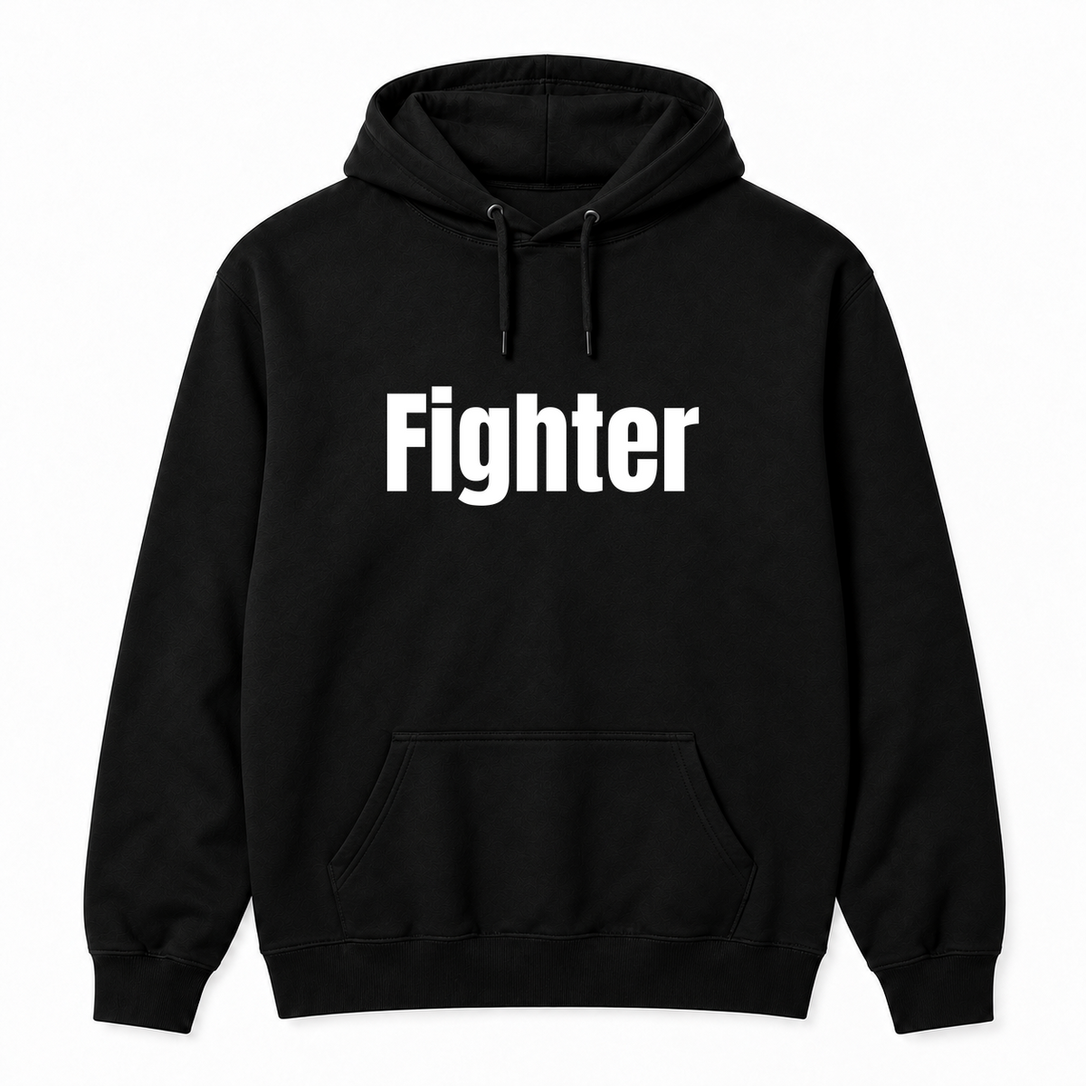 Fighter Hoodie in black