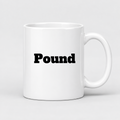 Pound Mug in white