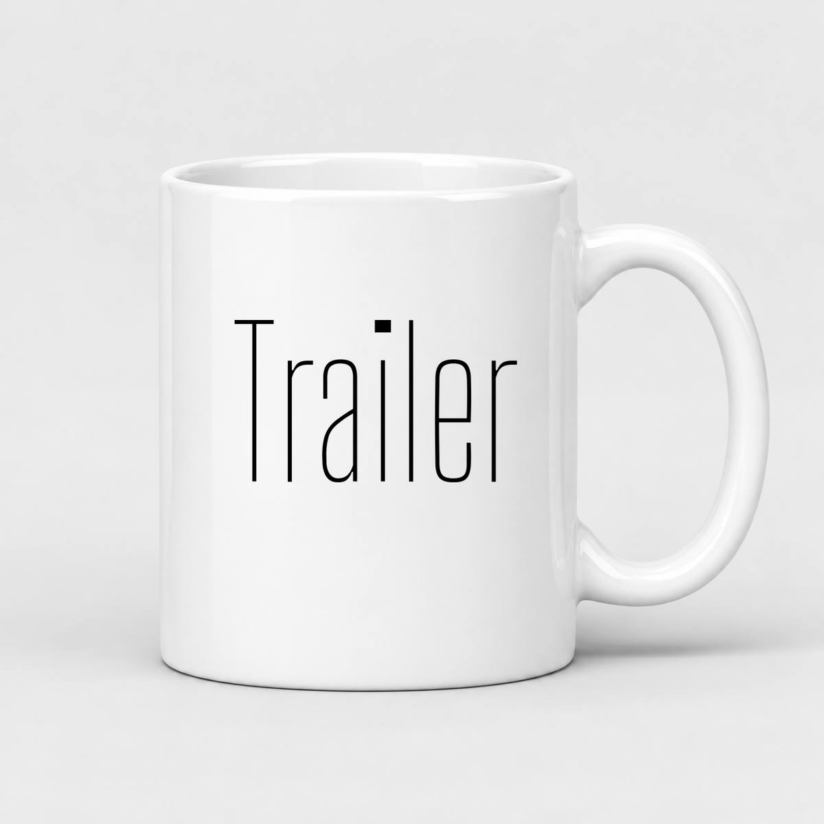 Trailer Mug in white