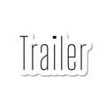 Trailer die-cut sticker