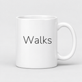 Walks Mug in white