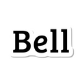 Bell die-cut sticker