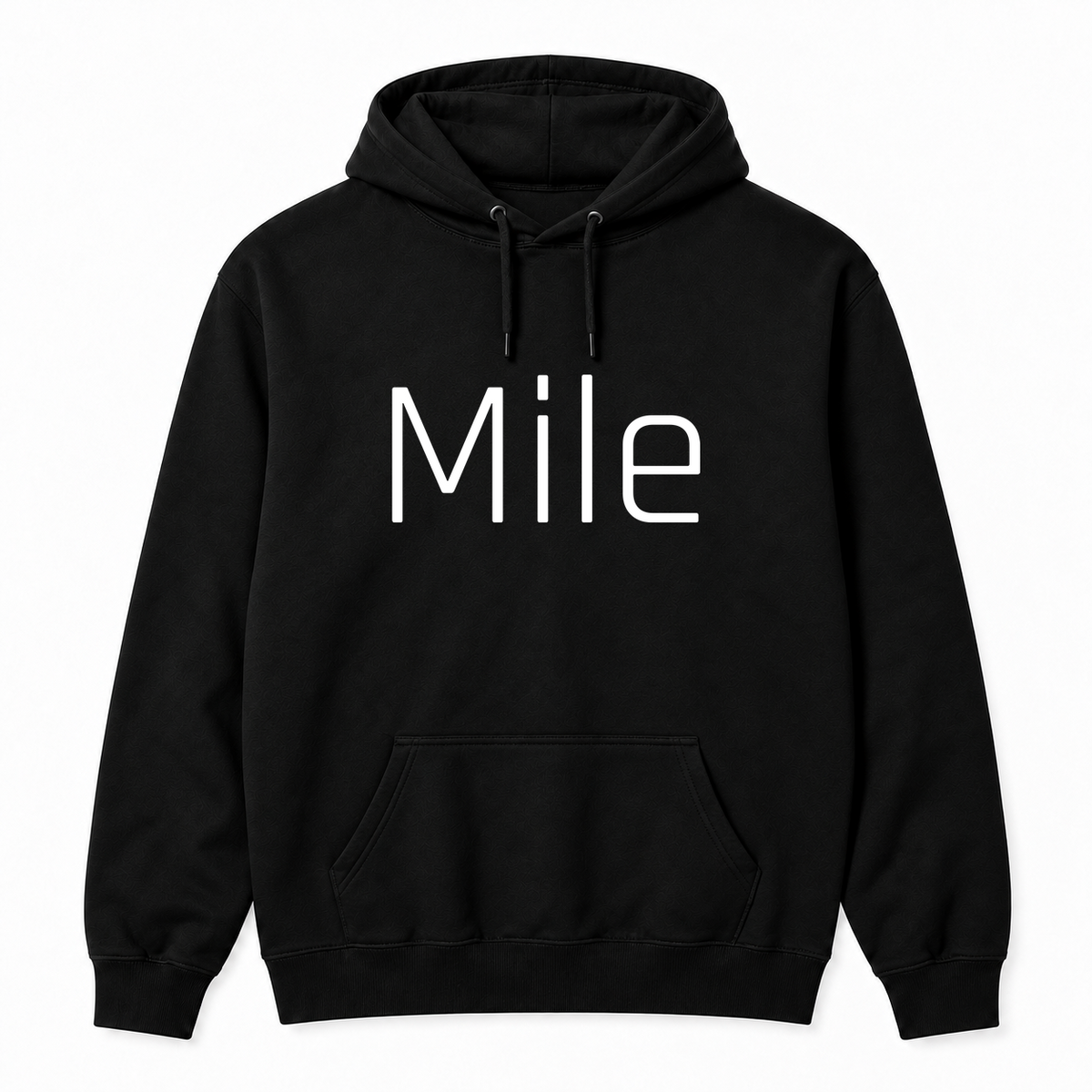 Mile Hoodie in black