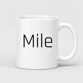 Mile Mug in white